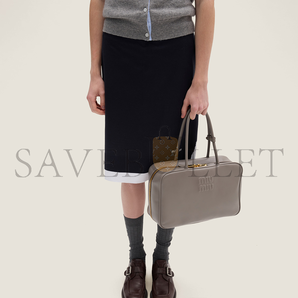 M1v M1v leather beau bag 5bb117 (34-23-10cm)